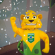 Brazil’s Olympic team mascot, Ginga. Not the dead jaguar. Photo: AP